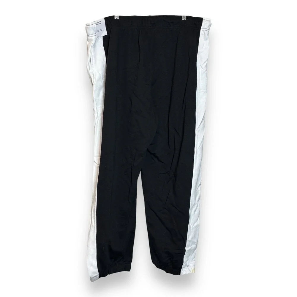 Nike Team Fleece Sweatpant‎ Womens 2XL Swoosh Logo Black/White Sportswear